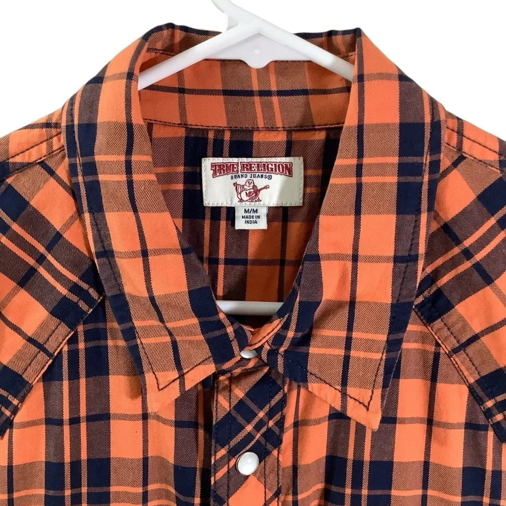 True Religion Short Sleeve Shirt Snap Button